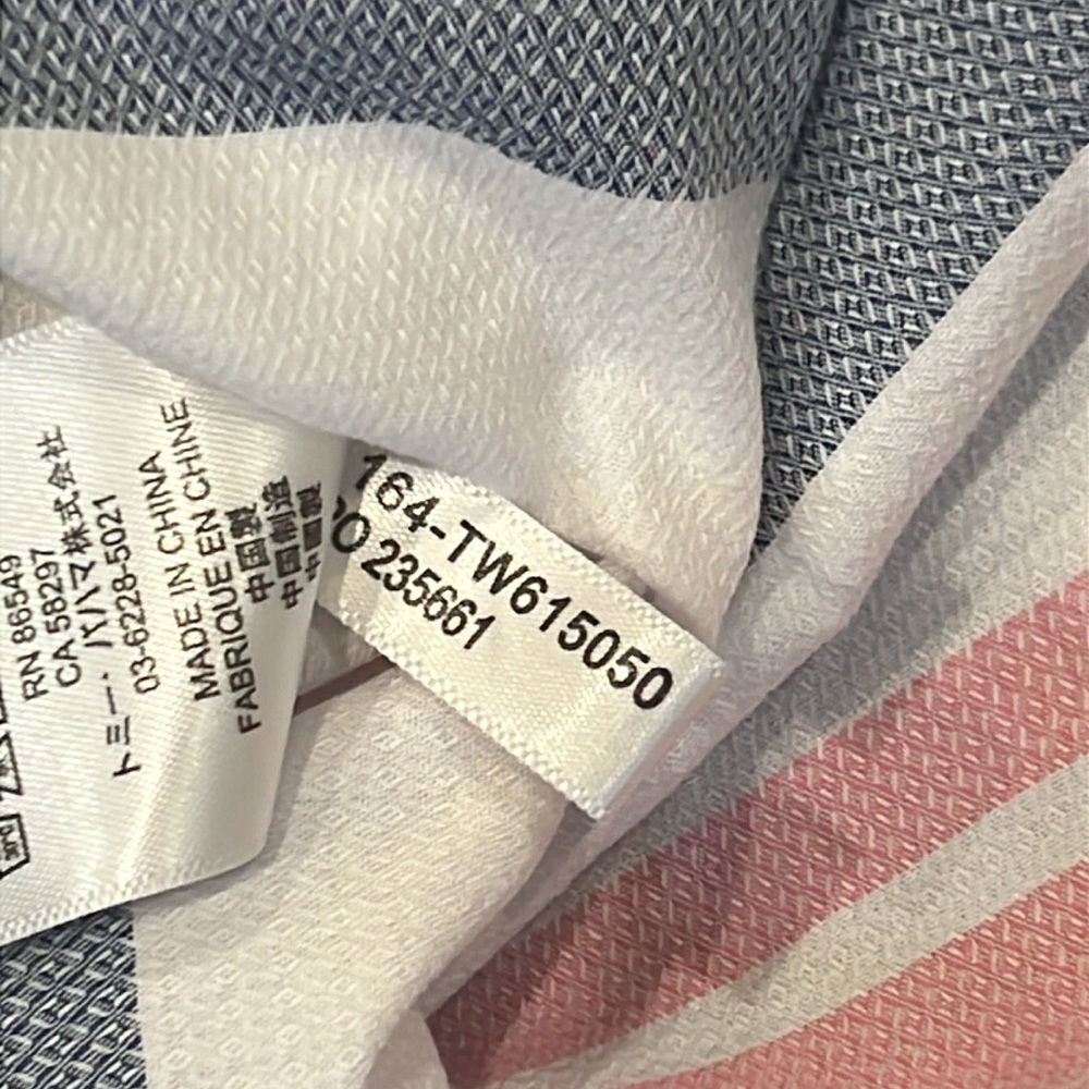 Tommy Bahama Blue and Pink Striped Dress - Picture 11 of 13